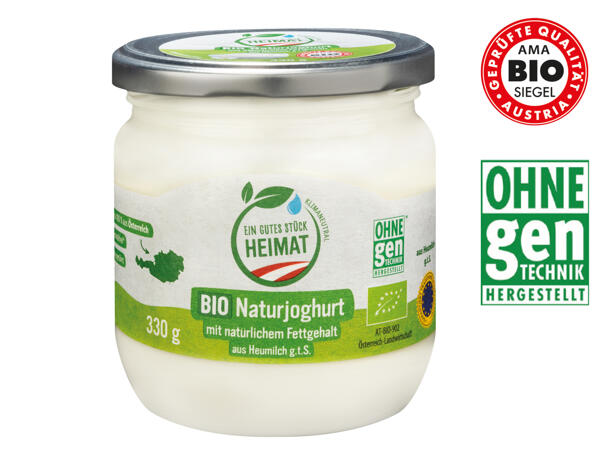 Bio Naturjoghurt im Glas