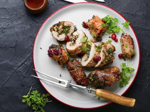 Boneless Thighs with Sage & Onion Stuffing