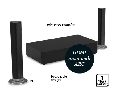 Bluetooth Soundbar with Subwoofer