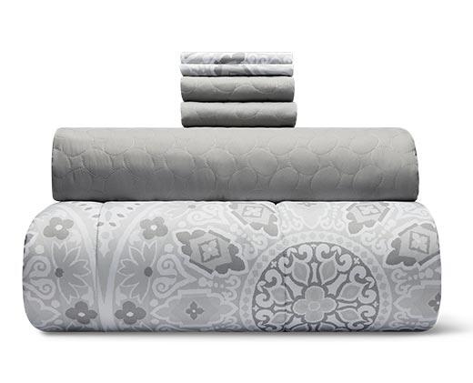Huntington Home 6 Piece Comforter and Coverlet Set