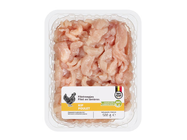 Lanières de filet de poulet
