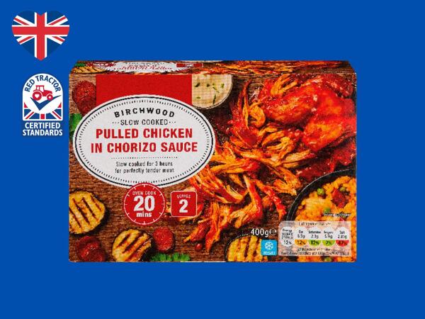 Birchwood Pulled Chicken with Chorizo Sauce