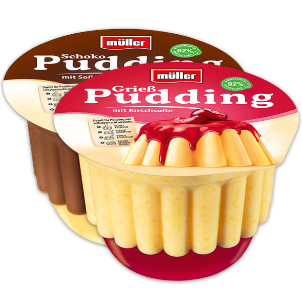 Pudding mit Soße