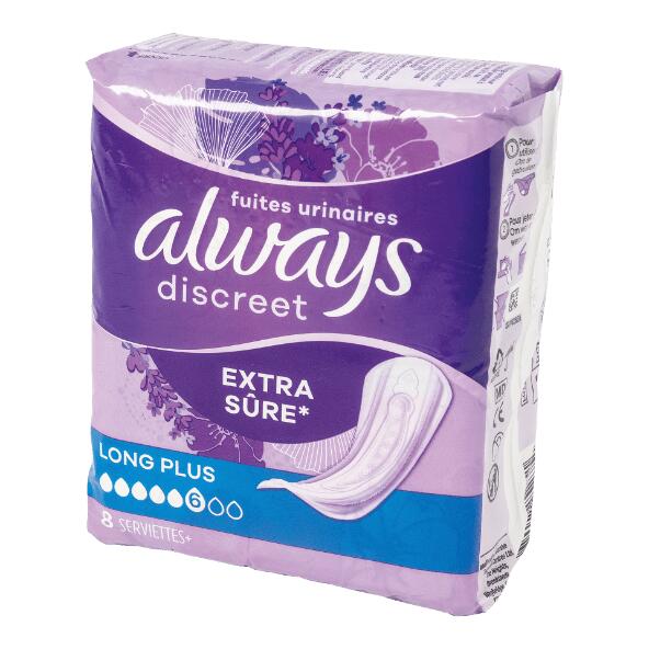 ALWAYS DISCREET(R) 				Inkontinenzbinde, 8/10/20 St.