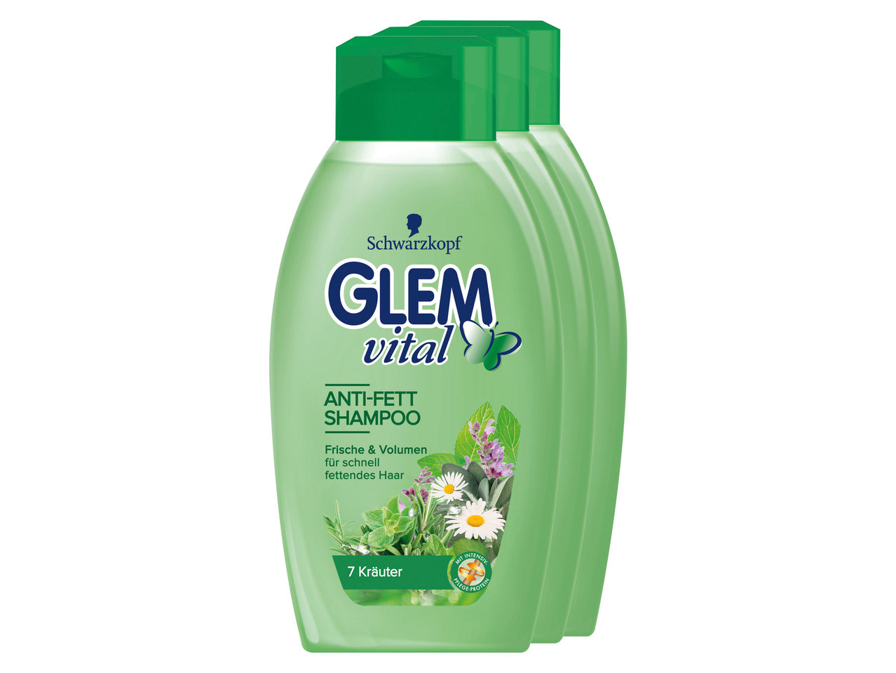 GLEM VITAL Shampoo 3er
