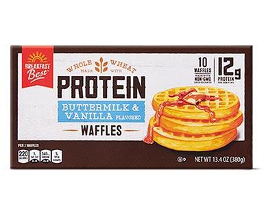 Breakfast Best 
 Protein Buttermilk & Vanilla Waffles