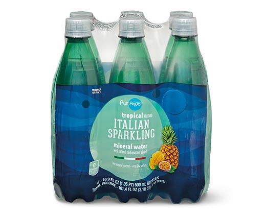 PurAqua Flavored Italian Sparkling Mineral Water Assorted Varieties