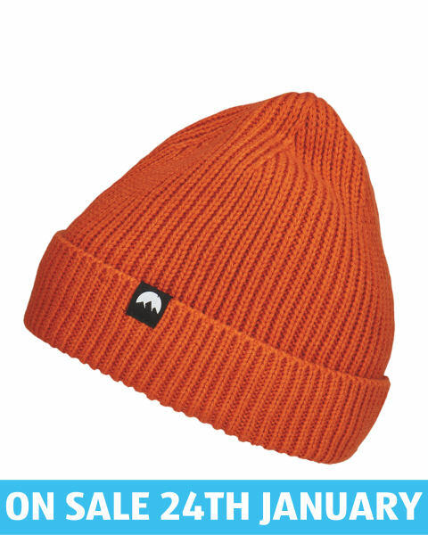 Adult's Orange Fleece Lined Beanie