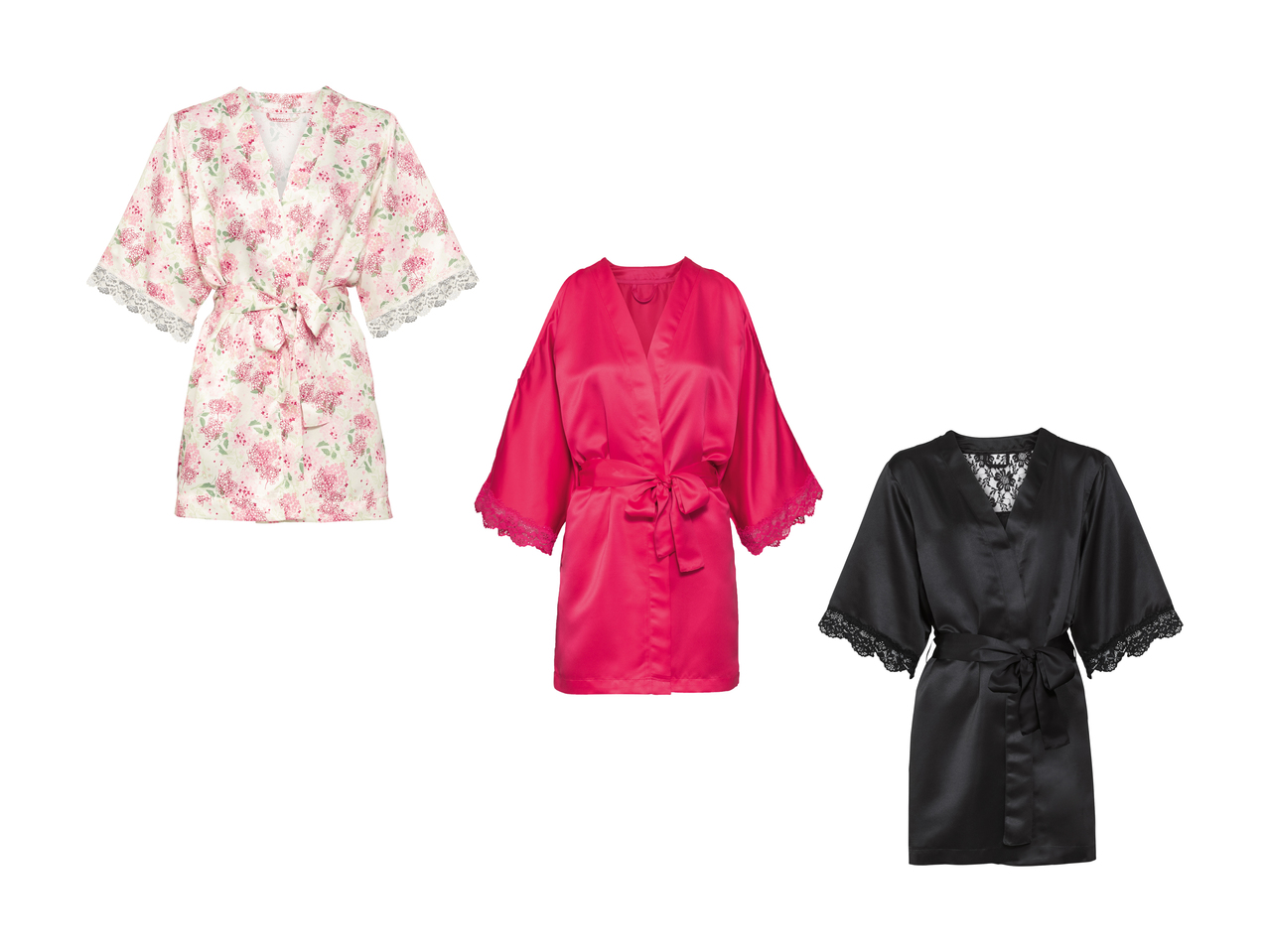 Kimono en satin pour femme1