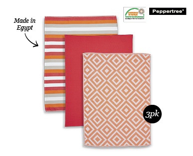 EGYPTIAN COTTON TEA TOWEL 3PK
