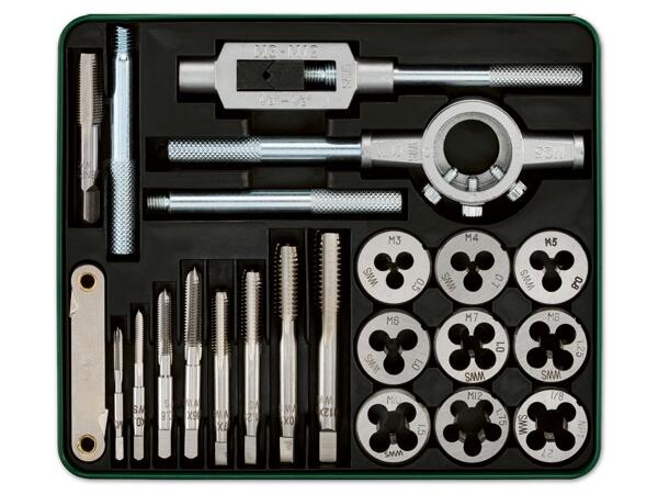 Gewindebohrer-Schneideisen-Set