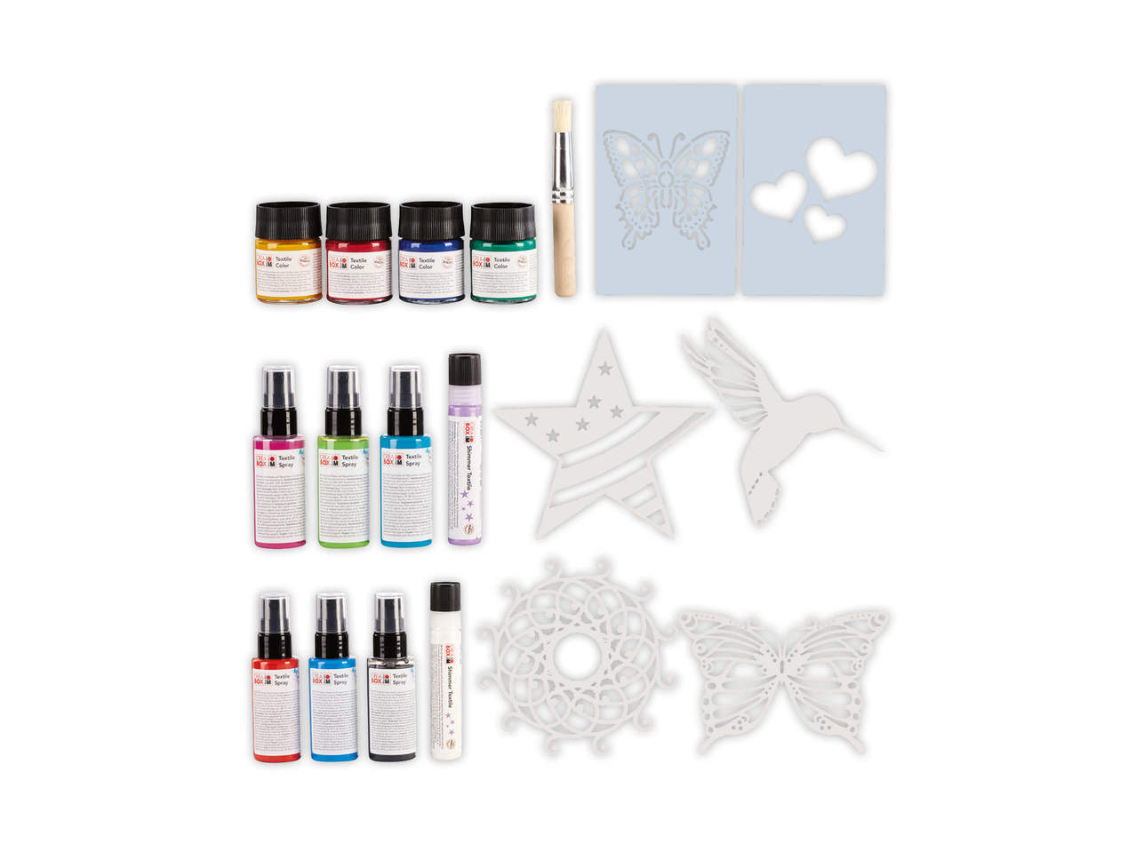 MARABU CREABOX(R) Tekstilfarver eller -spray