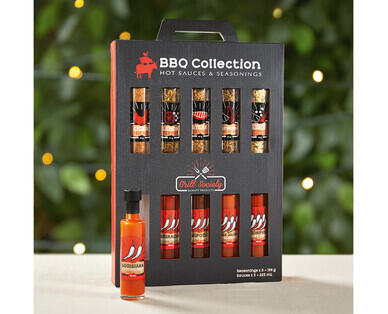 Grill Society BBQ Collection Hot Sauces & Seasonings 10pk/196g-225ml