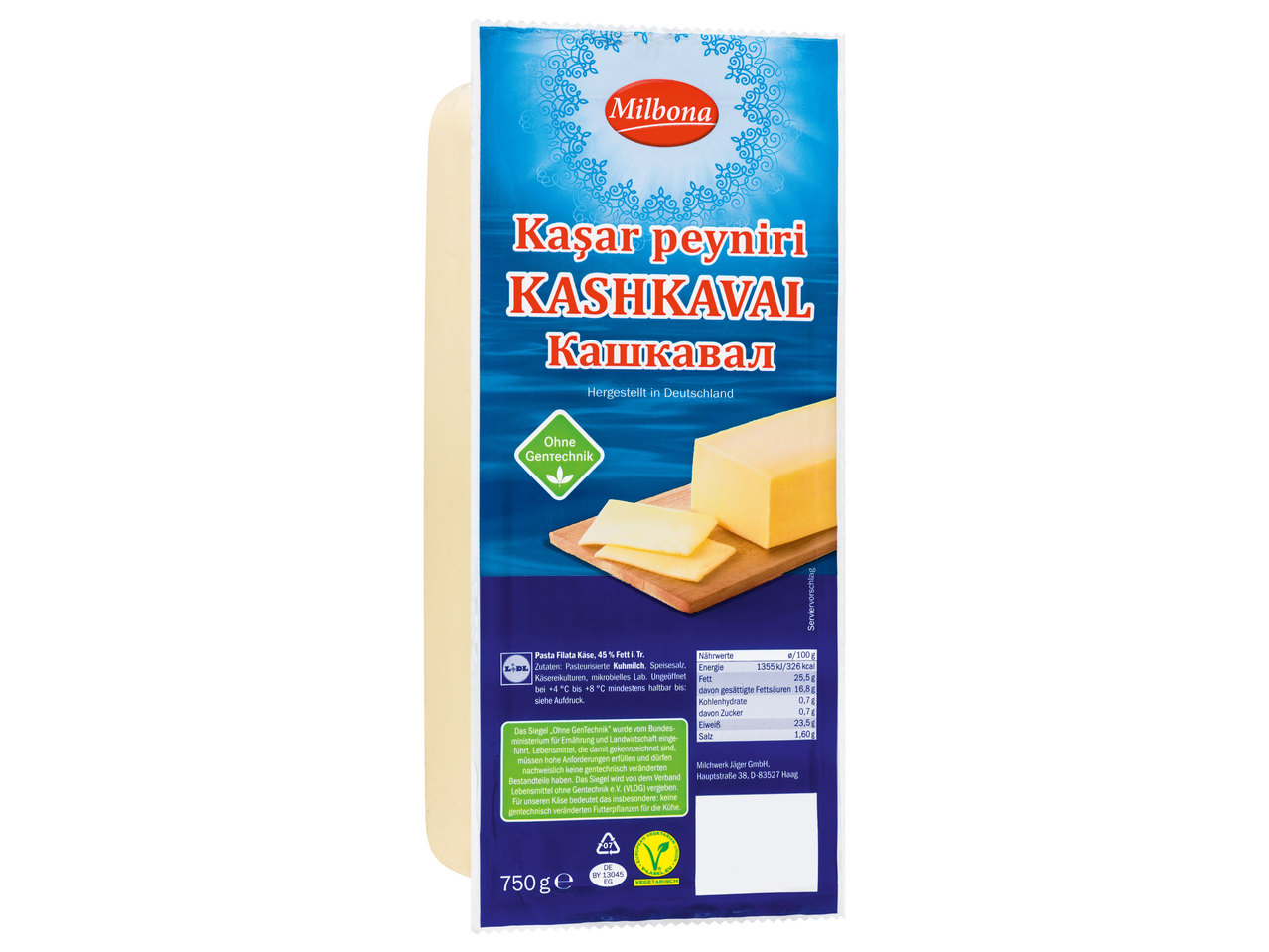 MILBONA Kashkaval-Käse