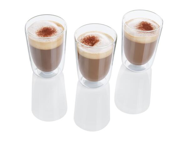 Livarno Home Cappuccino Glasses - 3 Pack