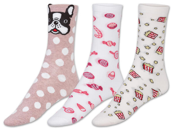 Damen Socken, 3 Paar