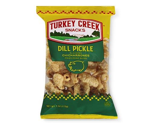 Turkey Creek 
 Dill Pickle or Chili Lime Pork Rinds