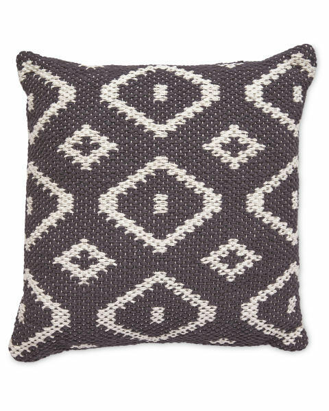 Charcoal Diamond Cushion