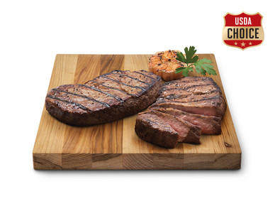 Fresh USDA Choice Twin Pack Strip Steaks