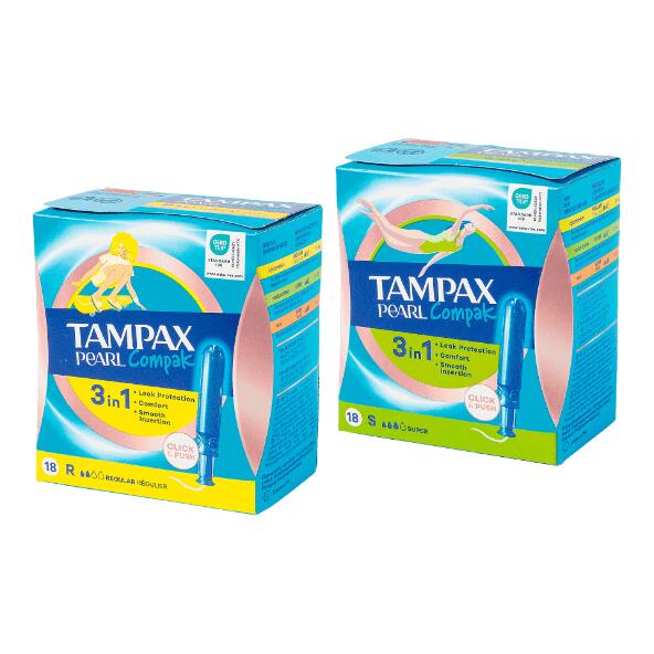TAMPAX(R) 				Pearl-Compak-Tampons, 18 St.