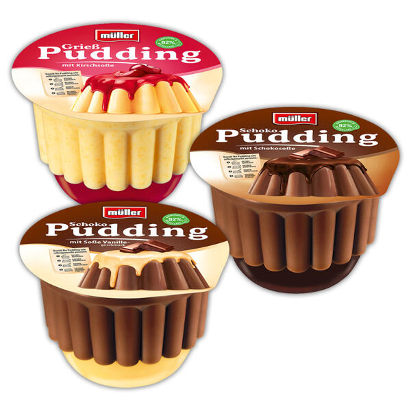 Pudding mit Soße