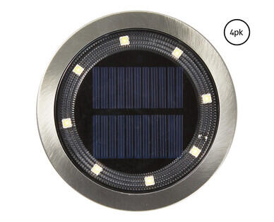 Solar Disc Lights 4pk