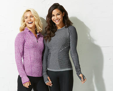 Ladies Fitness Long Sleeve Seamless Top