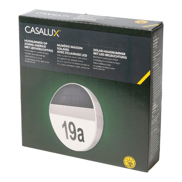 CASALUX(R) Huisnummer op zonne-energie