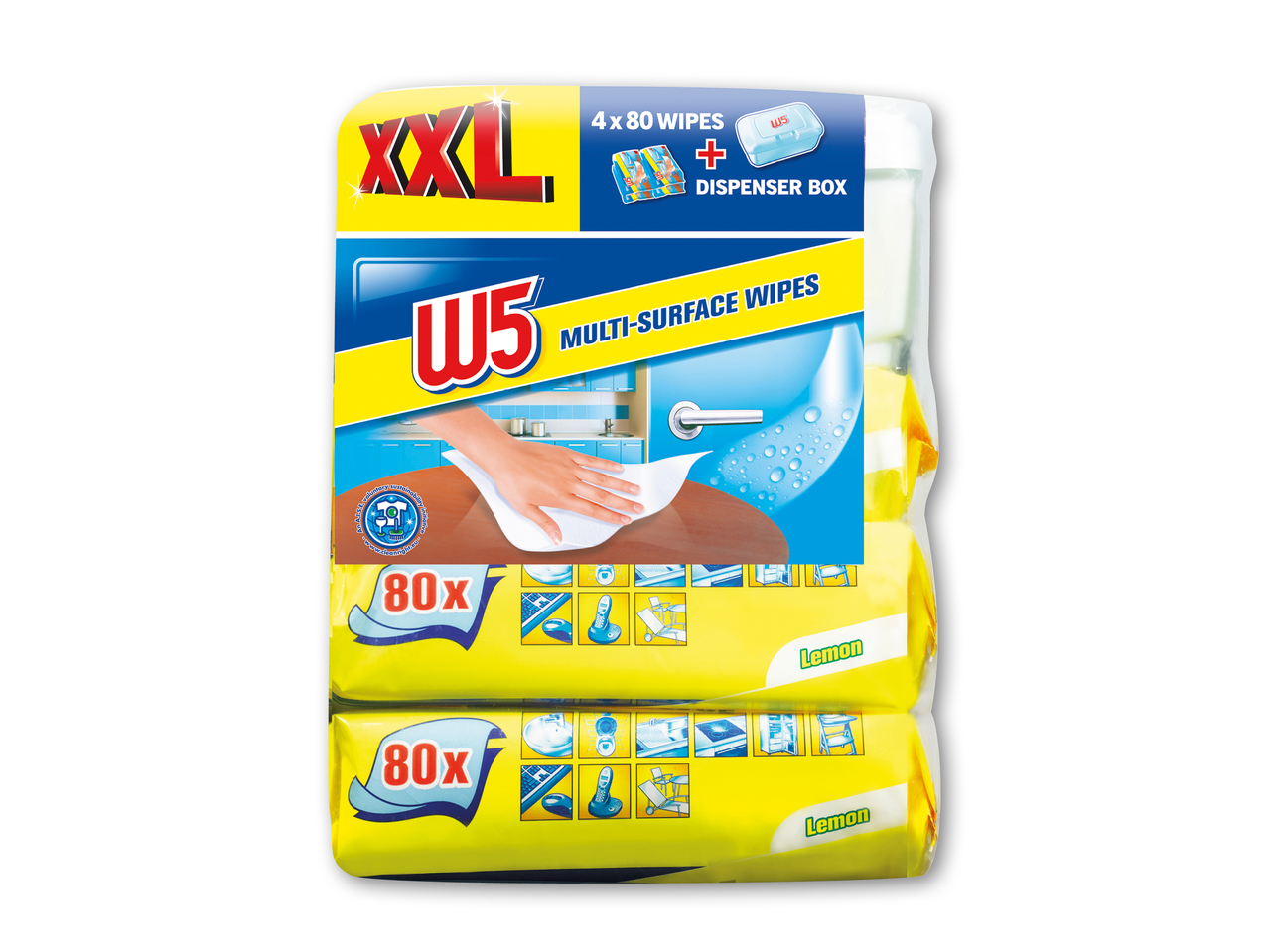 W5 Fugtige universalklude
