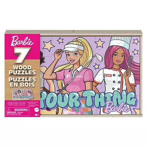 7 Wooden Puzzles Bundles - Barbie