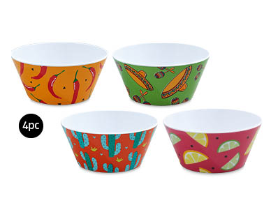 Assorted Tableware - Bowls 4pk