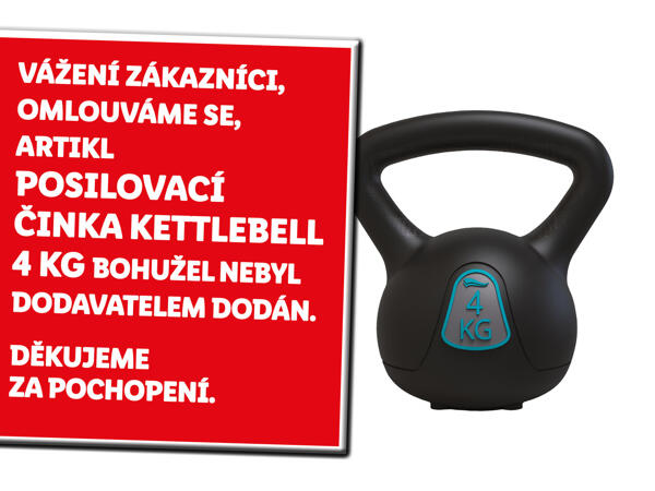 POSILOVACÍ ČINKA KETTLEBELL 4 kg