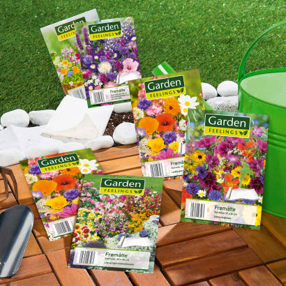 Frømåtte med sommerblomster