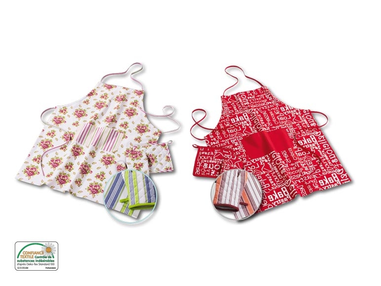 Set de tabliers de cuisine, 3 pièces