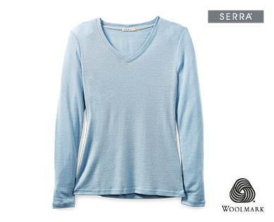Ladies Merino Scoop or V-Neck Top