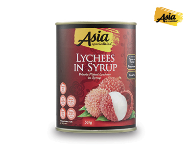Whole Pitted Lychees In Syrup 567g