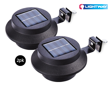 Solar Gutter Light 2pk or Fence Light 3pk