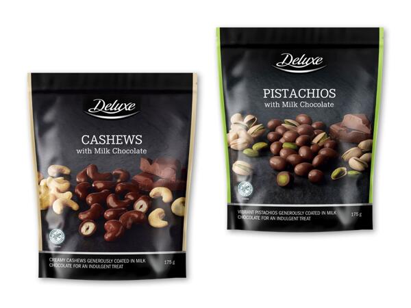 DELUXE Nødder med chokolade