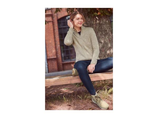 Esmara Ladies' Knitted Fleece Jacket - Beige
