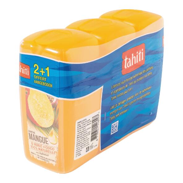 TAHITI(R) 				Gel douche, 3 pcs