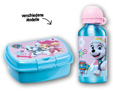 PAW PATROL/DISNEY FROZEN/FEUERWEHRMANN SAM Snack-Box/Alu-Trinkflasche