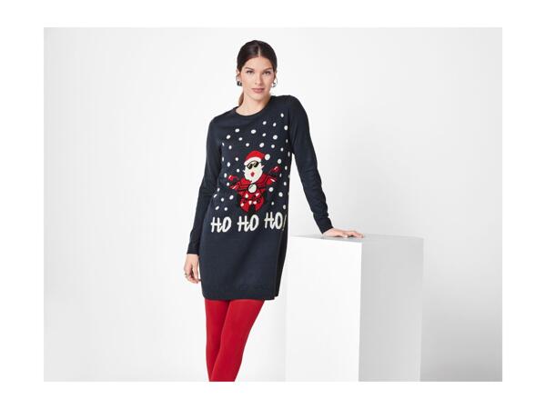 Esmara Ladies' Navy Christmas Jumper Dress