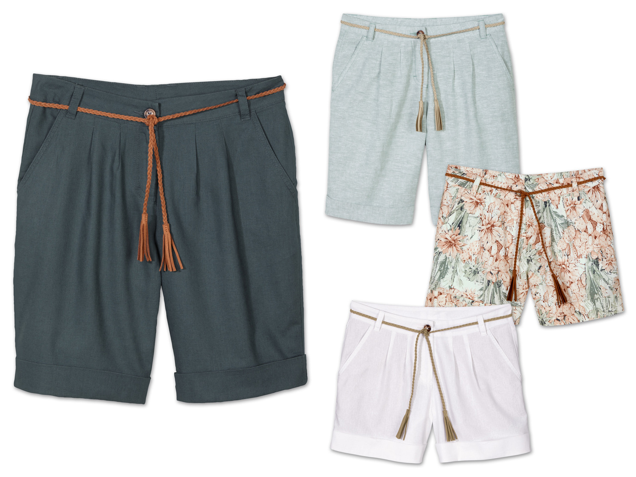 ESMARA(R) Damen Leinen-Shorts1