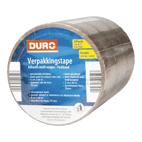DURO(R) 				Verpakkingstape, 3 st.