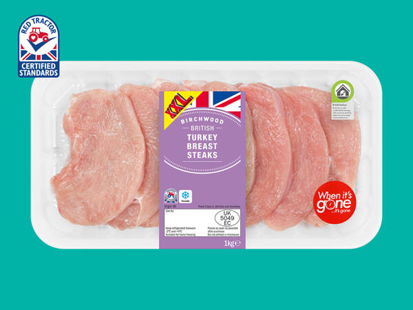 Birchwood British Turkey Breast Steaks