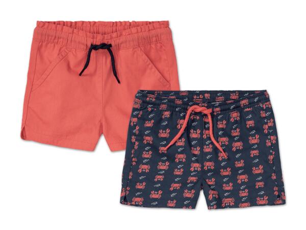 Kleinkinder Shorts, 2 Stück