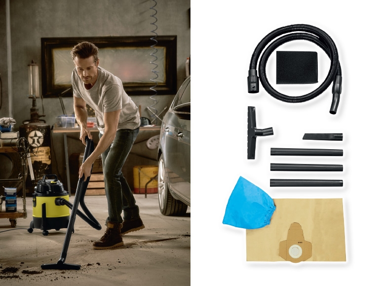 Parkside(R) 1,300W Wet & Dry Vacuum Cleaner