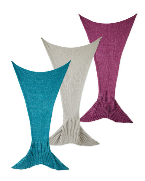 Adult 2-Tone Mermaid Blanket