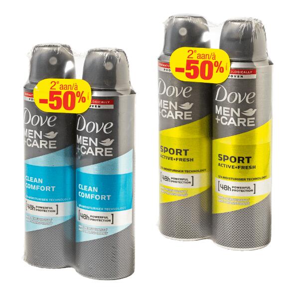 Dove deospray voor heren, 2 st.