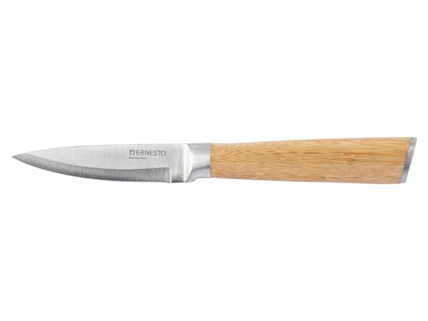 Knife with Bamboo or Steel Handle
